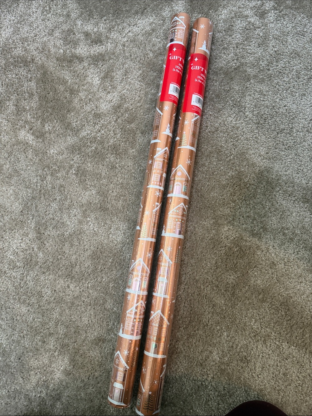 Gingerbread House Holiday Wrapping Paper Roll - 2 Pack